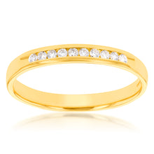 Load image into Gallery viewer, Luminesce Lab Grown Diamond 10-14pt Eternity Ring in 9ct Yellow Gold