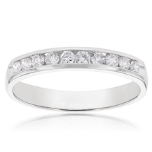Load image into Gallery viewer, Luminesce Lab Grown Diamond 1/4 Carat Eternity Ring in 9ct White Gold