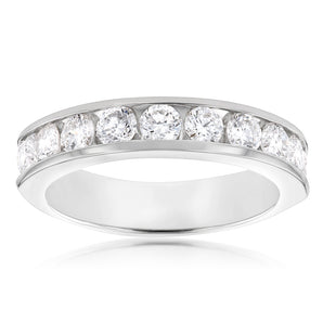 Luminesce Lab Grown Diamond 1 Carat Eternity Ring in 9ct White Gold