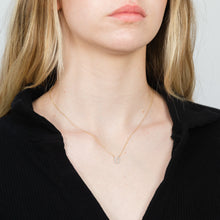 Load image into Gallery viewer, Luminesce Lab Diamond U Initial Pendant in 9ct Yellow Gold with Adjustable 45cm Chain