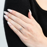 Luminesce Lab Grown 9ct White Gold 0.15 Carat Diamond Halo Solitaire Ring