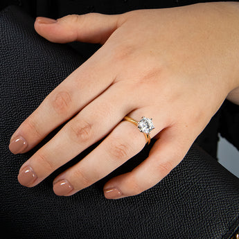 Luminesce Lab Grown Certified 2 Carat Solitaire Ring in 18ct Yellow Gold