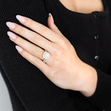 Luminesce Lab Grown Diamond 1.2CT Bridal Set in Cushion Design 10ct Yellow Gold