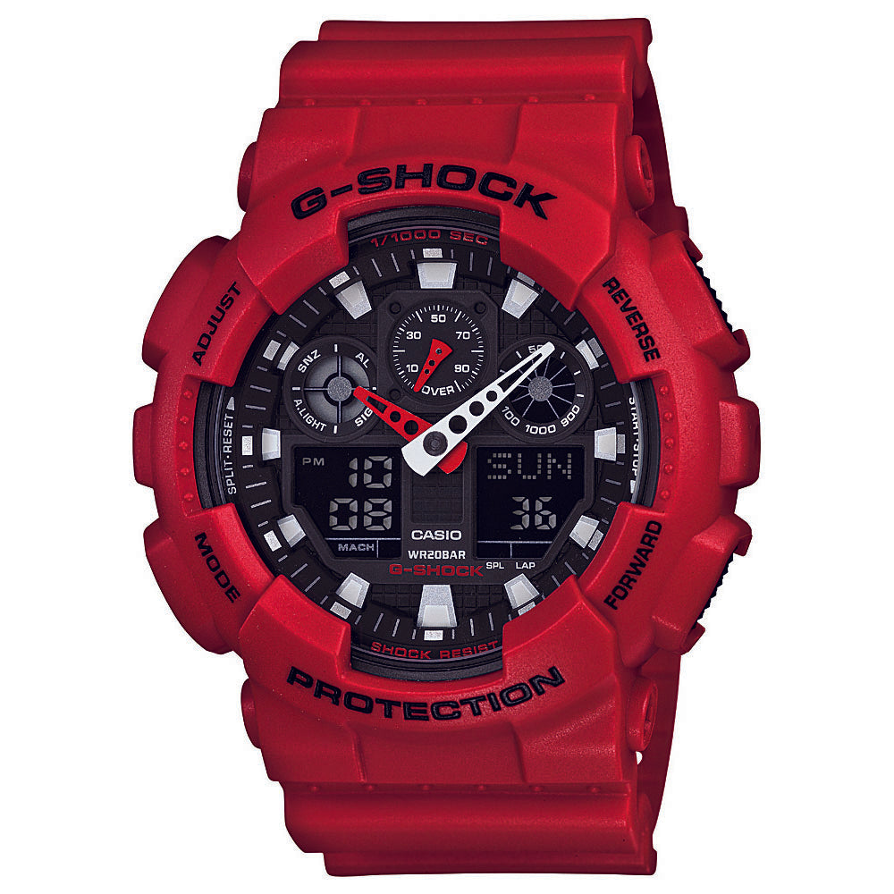 G-Shock GA100B-4A Red Watch