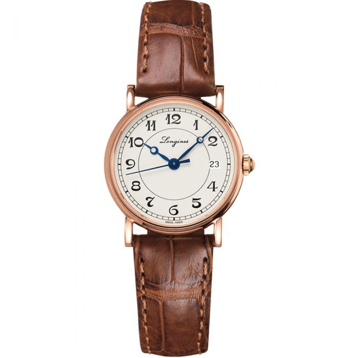Longines Heritage L42678732 Brown Leather Womens Watch