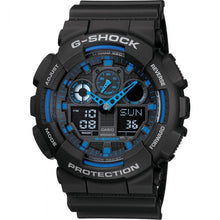 Load image into Gallery viewer, G-Shock GA100-1A2 Black and Blue Watch