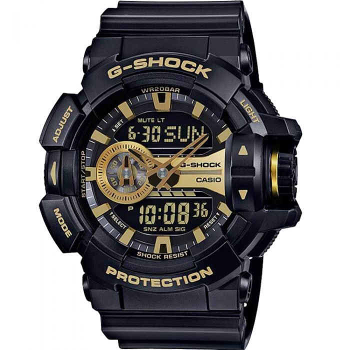 G-Shock GA-400GB-1A9 Black and Gold Watch