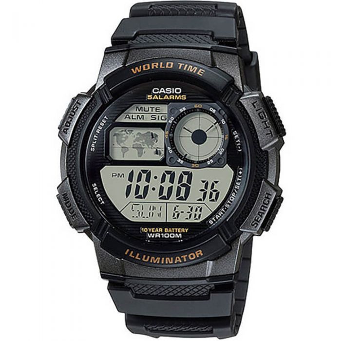 Casio AE1000W-1A World Time Mens Watch