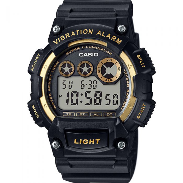 Casio W735H-1A2 Black and Gold Watch