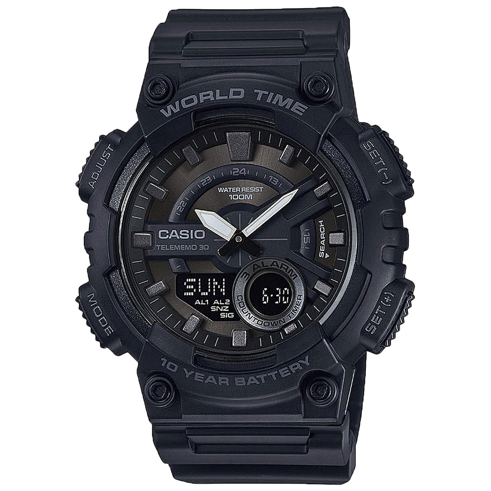 Casio AEQ110W1BV World Time Mens Watch