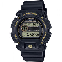 Load image into Gallery viewer, Casio DW-9052GBX-1A9DR Black and Gold Mens Watch