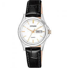 Load image into Gallery viewer, Citizen EQ059911A Black Leather Band Womens Watch
