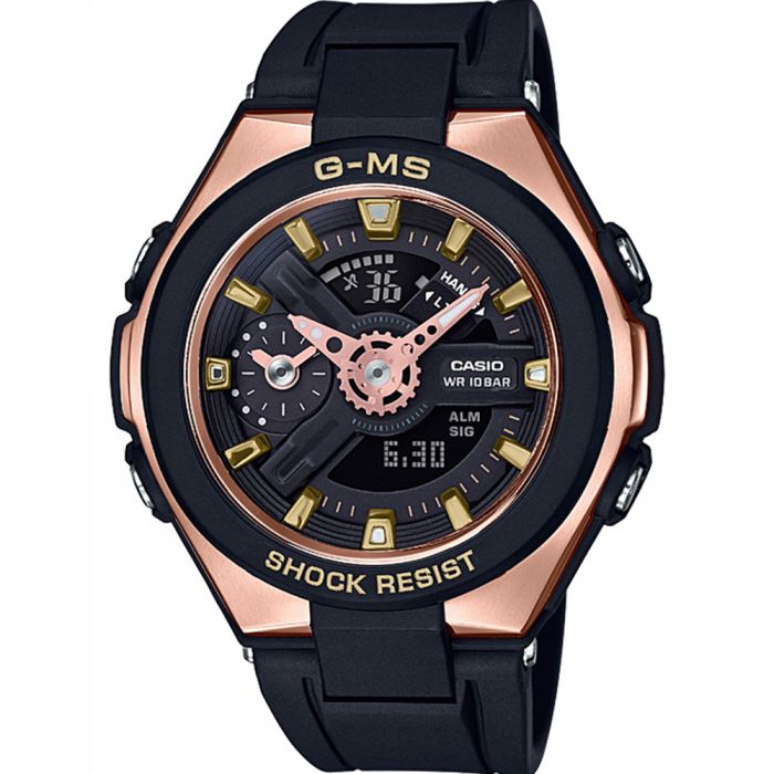 Baby G MSG400G-1A1 Black And Rose Ladies Watch