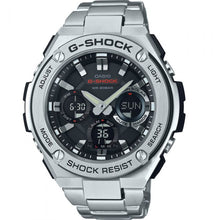 Load image into Gallery viewer, Casio G Steel Solar World Time GSTS110D-1A Stainless Steel Mens Watch