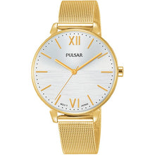 Load image into Gallery viewer, Pulsar PH8446X Gold Stainless Steel Mesh Womens Watch