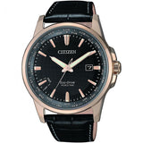 Citizen World Time BX1008-12E Black Leather Mens Watch