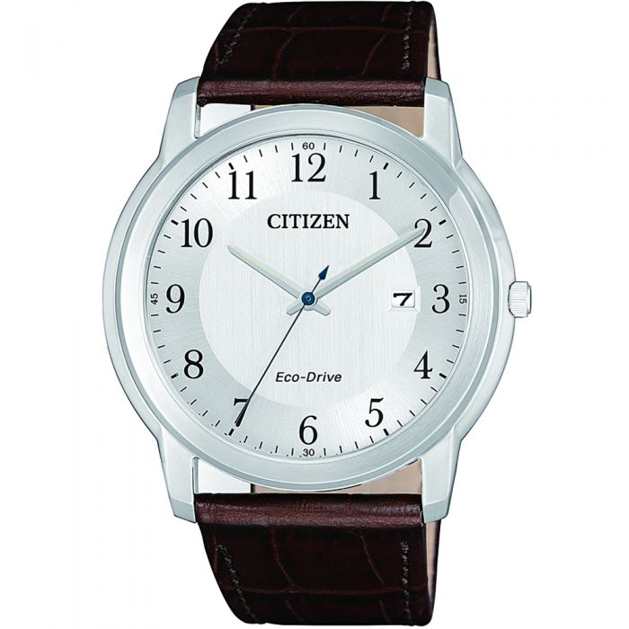 Citizen AW1211-12A Brown Leather Mens Watch