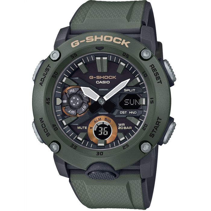 G-Shock GA-2000-3ADR Green Resin Mens Watch