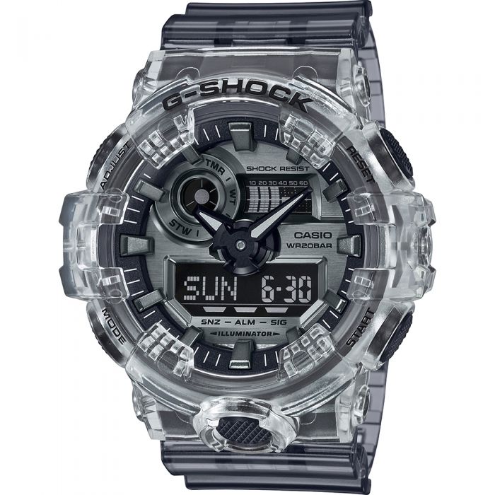 G-Shock GA-700SK-1ADR Clear Resin Mens Watch