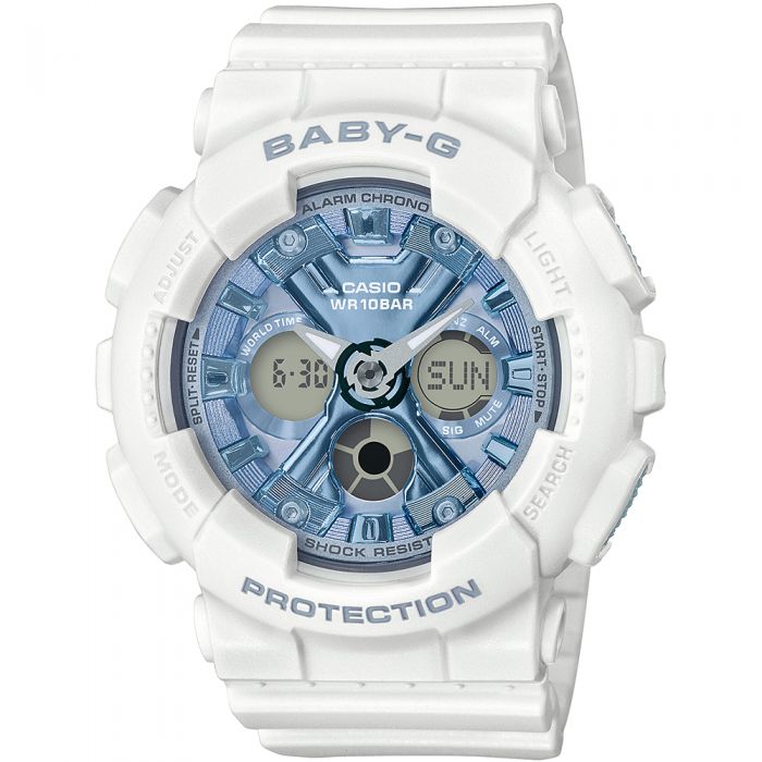Casio Baby-G BA-130-7A2DR White Resin Womens Watch