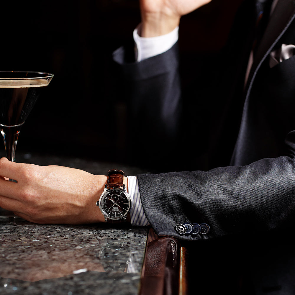Seiko Presage SSA393J Cocktail Time Leather Mens Watch