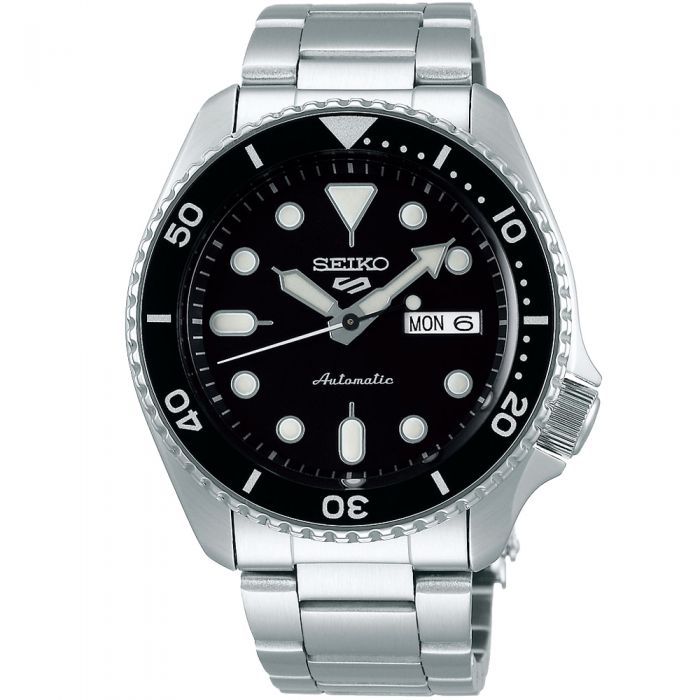 Seiko 5 SRPD55K Silver Stainless Steel Mens Watch