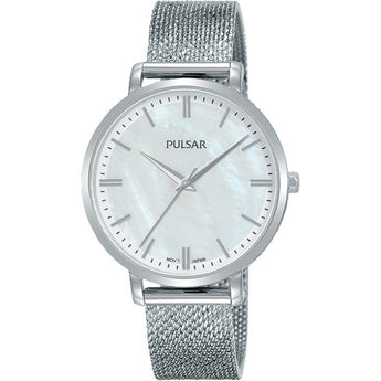 Pulsar PH8459X Silver Stainless Steel Mesh Womens Watch