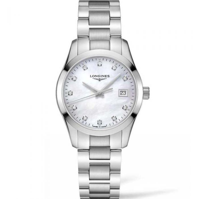 Longines Conquest Classis L23864876 Mother of Pearl Stainless Steel Womens Watch