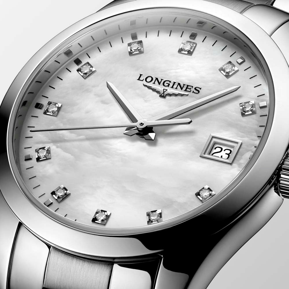 Longines Conquest Classis L23864876 Mother of Pearl Stainless Steel Womens Watch
