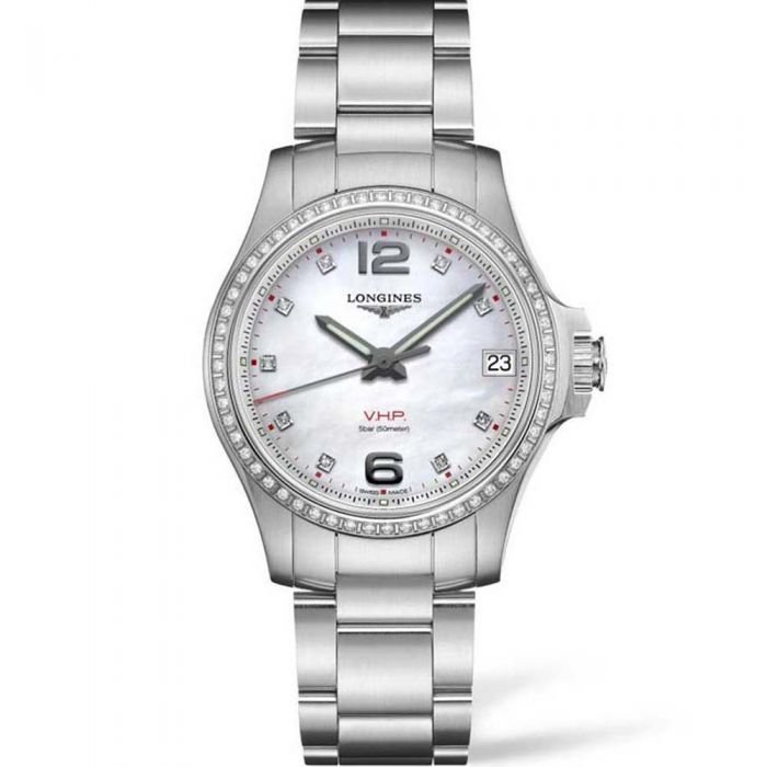 Longines Conquest VHP L33160876 Silver Stainless Steel Womens Watch