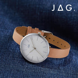Jag Julia J2253 Nude Leather Womens Watch