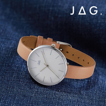 Jag Julia J2253 Nude Leather Womens Watch