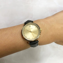 Load image into Gallery viewer, Ellis &amp; Co Stella Black Leather Womens Watch