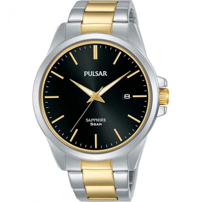 Pulsar PS9641X Two Tone Stainless Steel Mens Watch