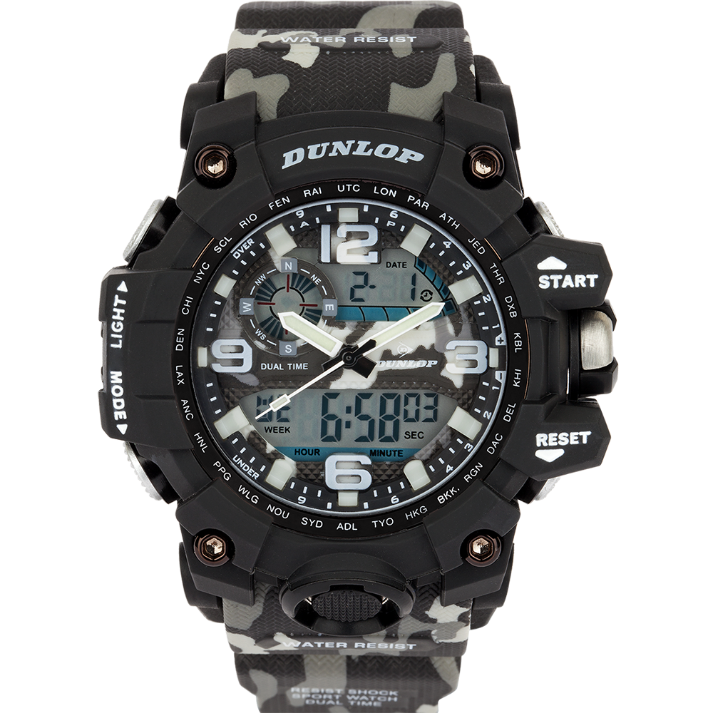 Dunlop DUN294-G02 Camouflage Digital Watch