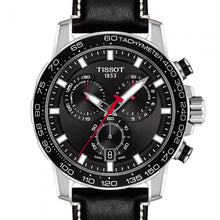 Load image into Gallery viewer, Tissot Supersport Chrono T1256171605100 Black Leather Mens Watch