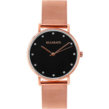 Load image into Gallery viewer, Ellis &amp; Co &#39;Broadway&#39; Mesh Rose Gold Tone Womens Watch