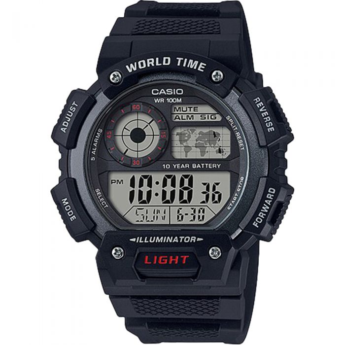 Casio AE1400WH-1A World Time Digital Watch