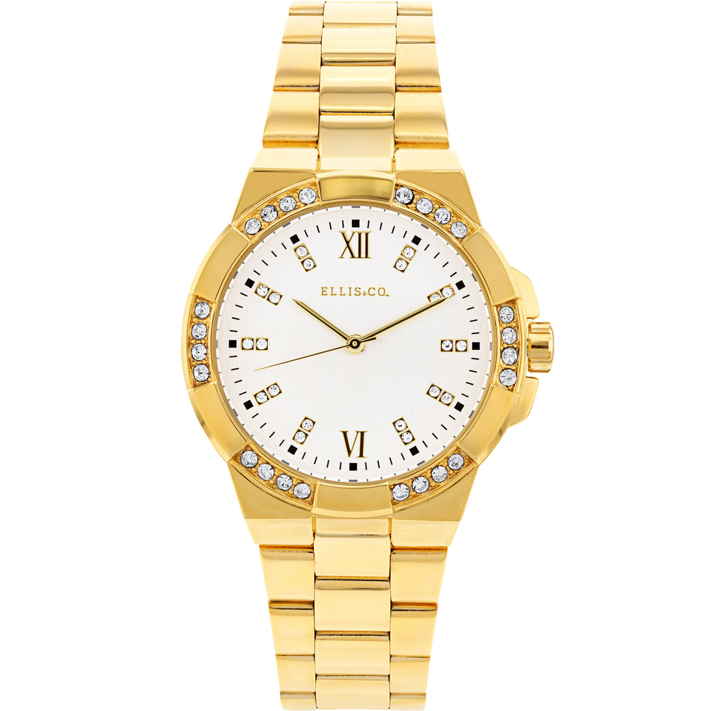Ellis & Co 'Alyse' Gold Plated Women's Watch