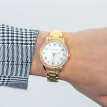 Load image into Gallery viewer, Ellis &amp; Co &#39;Alena&#39; Gold Tone Womens Watch