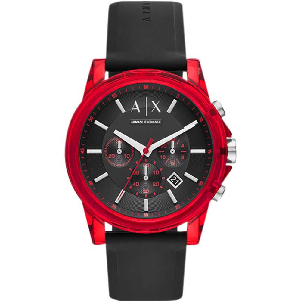 AX1338 AX Outer Banks Silicone Red Watch