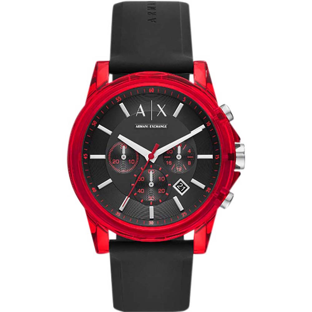 AX1338 AX Outer Banks Silicone Red Watch – Grahams Jewellers