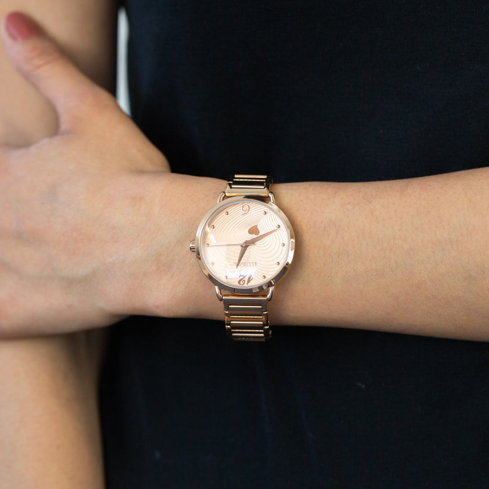 Ellis & Co 'Milana' Rose Gold Plated Women's watch