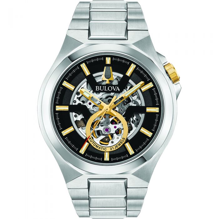 Bulova 98A224 Classic Mens Automatic Stainless Steel Grahams