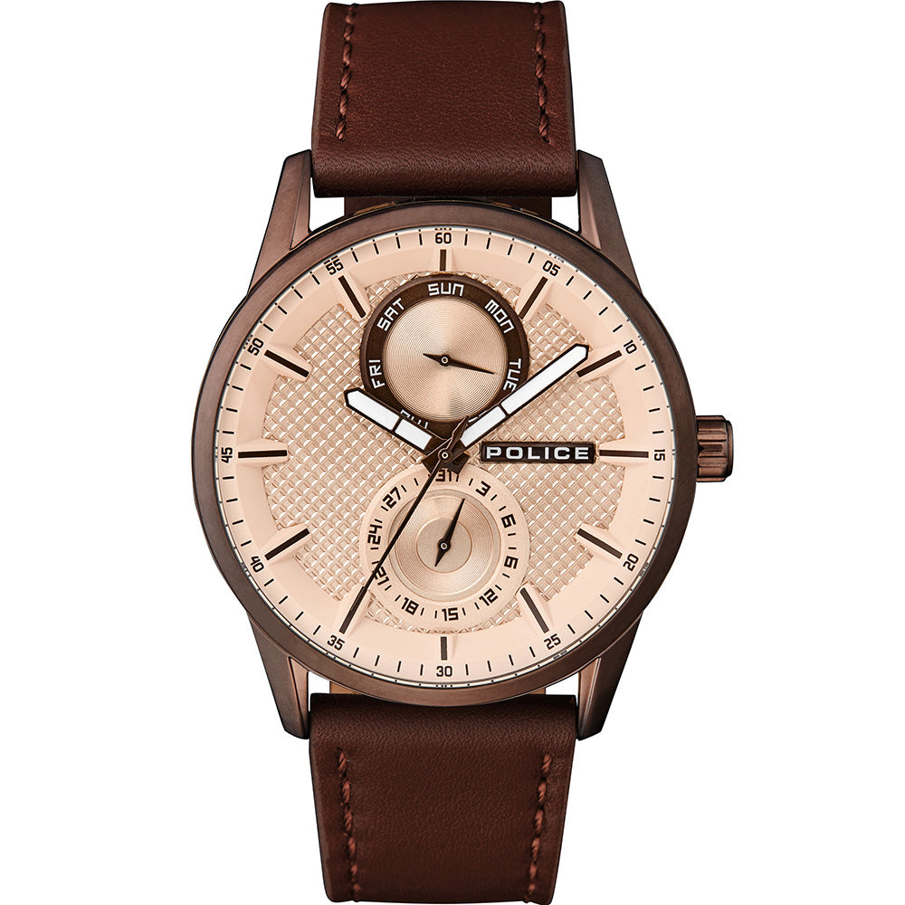 Police Branson Brown Mens Watch