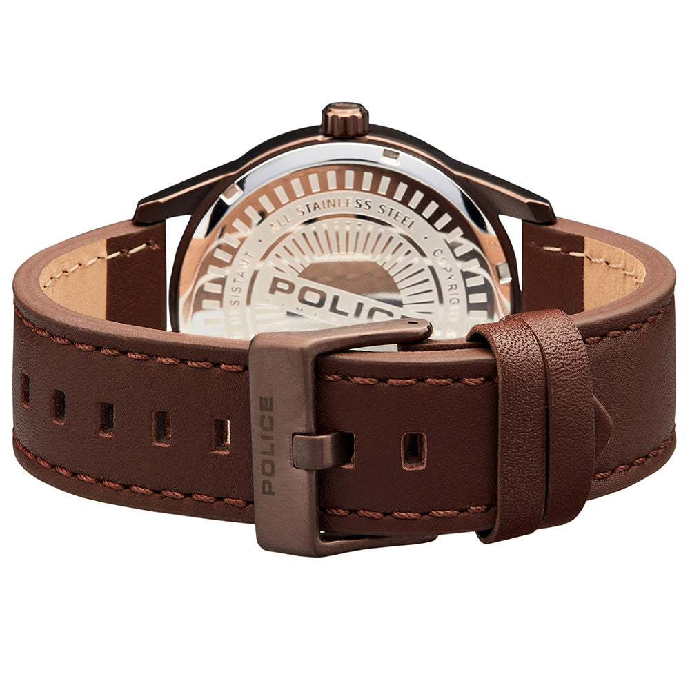 Police Branson Brown Mens Watch