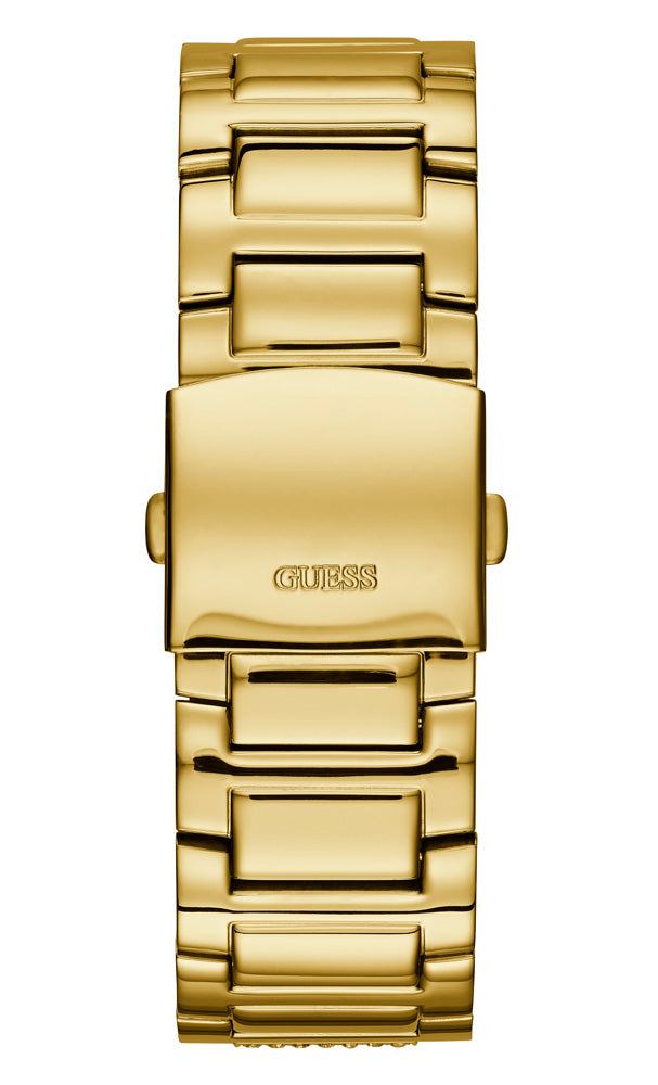 Guess Frontier W0799G2 Stone Set Gold Tone Mens Watch