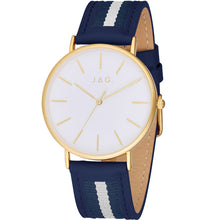 Load image into Gallery viewer, JAG J2405 Daniel Navy and White Strap Mens Watch