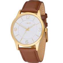 Load image into Gallery viewer, JAG J2406 Brown Leather Mens Watch
