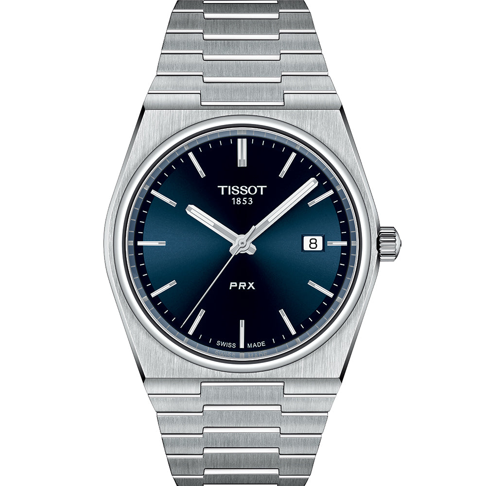 Tissot PRX T1374101104100 40mm blue dial quartz stainless steel bracelet